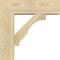 Ekena Millwork Balboa Block Rough Sawn Bracket w/ Offset Brace, Douglas Fir, 8"W x 26"D x 26"H BKT0806X26X26BOA05RDF - alternate 2